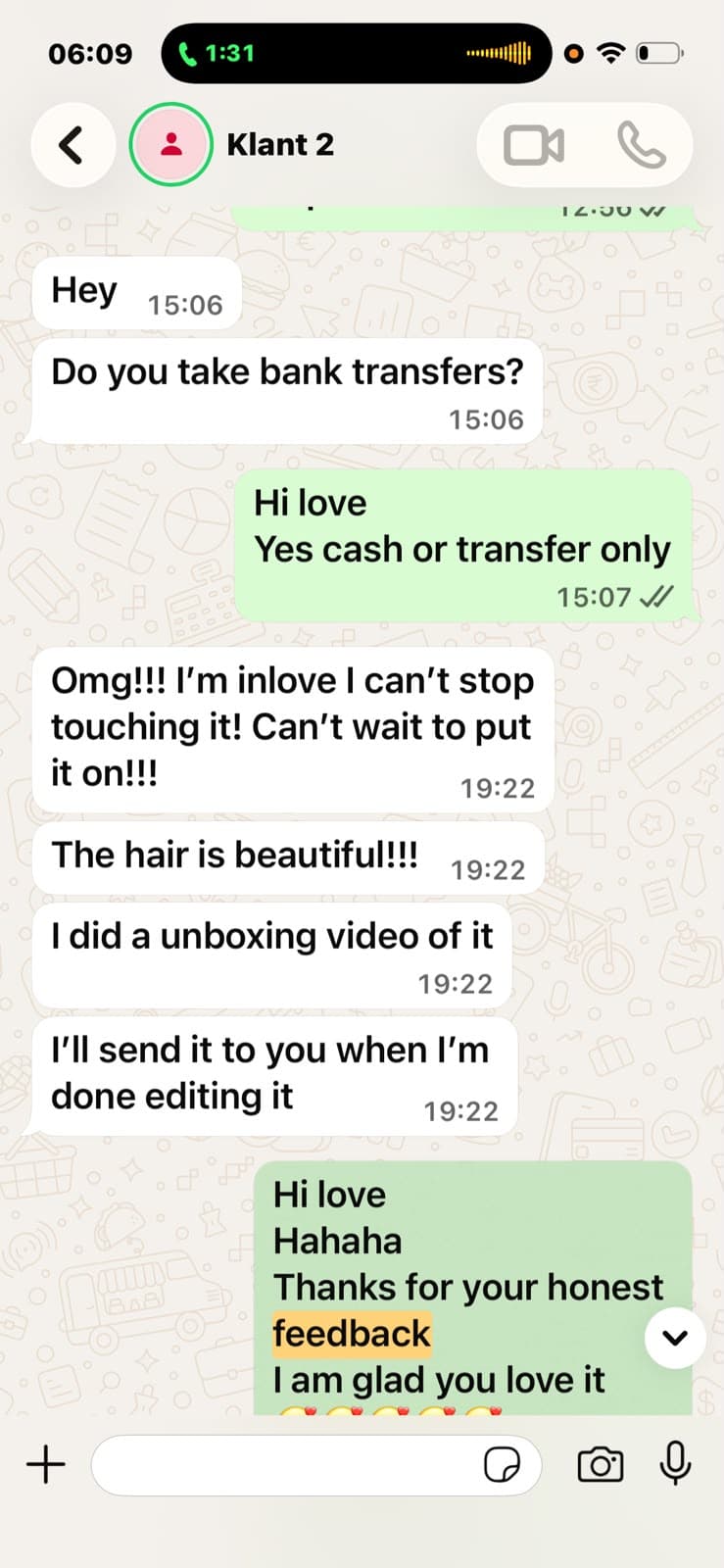 Customer feedback screenshot 6 of 7